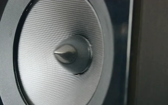 Cono di un altoparlante in primo piano